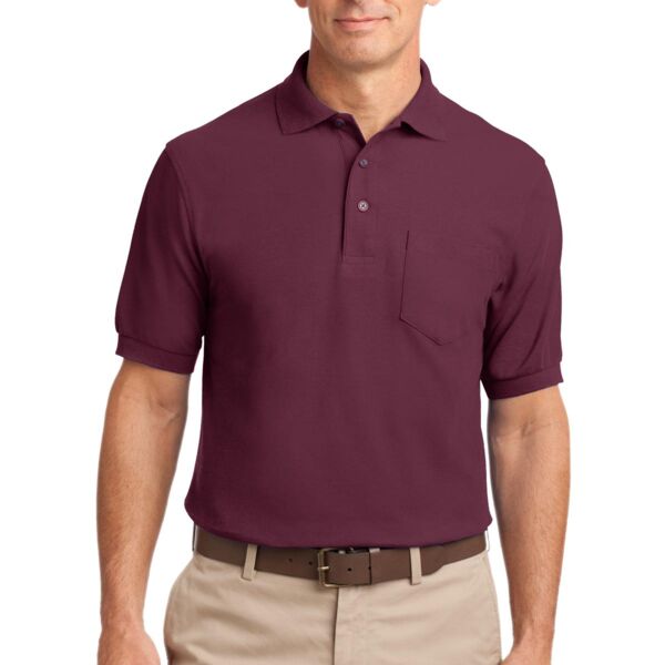 Tall Silk Touch Polo with Pocket Thumbnail